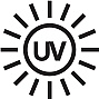 Simbolo Resiste al sole/raggi UV